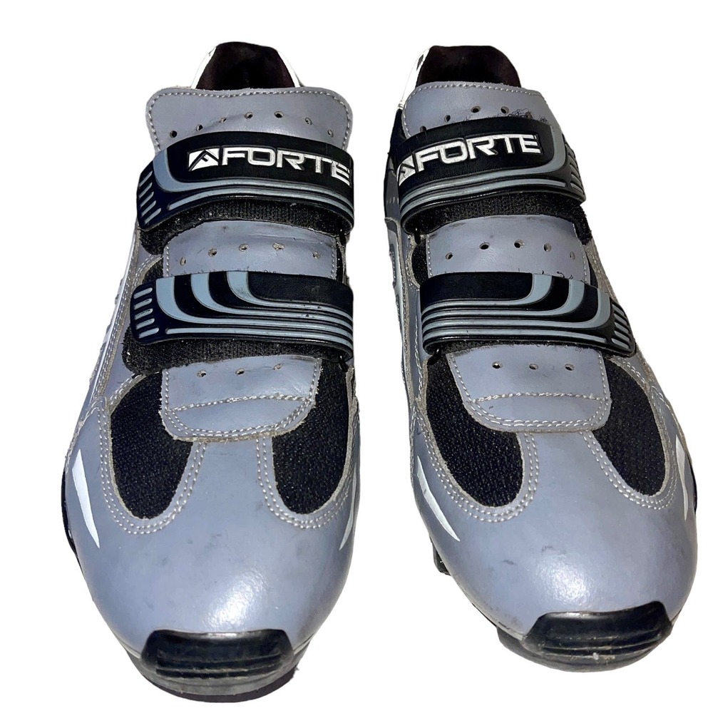 Forte CM 210 Gray Black Bike Cycling Shoes Men's US 9.5